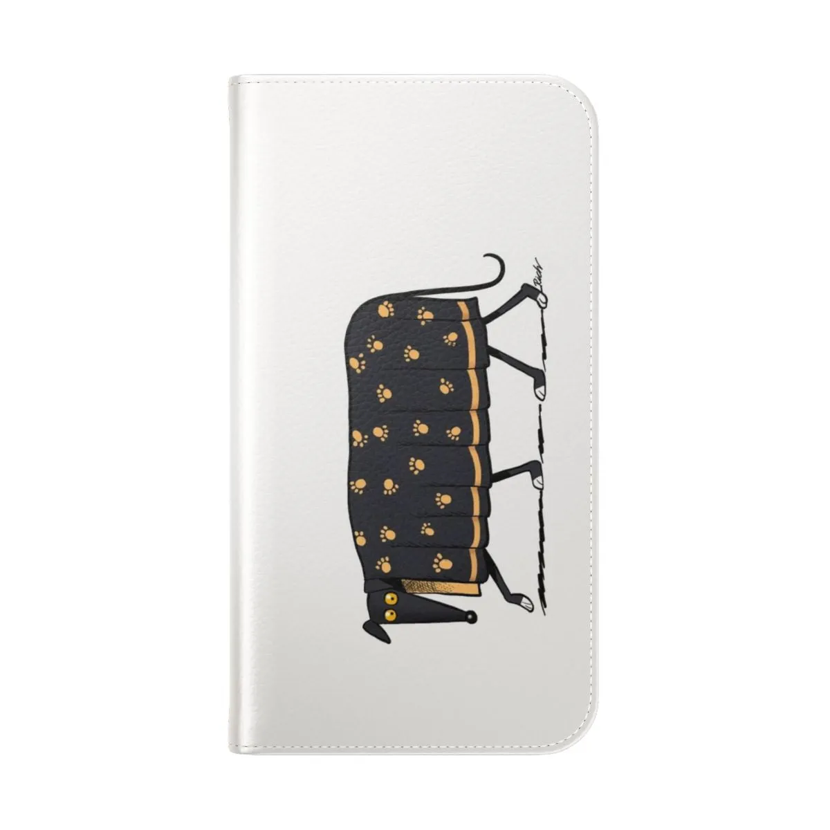 Cartoon Dog Lover's Flip Cover Phone Case