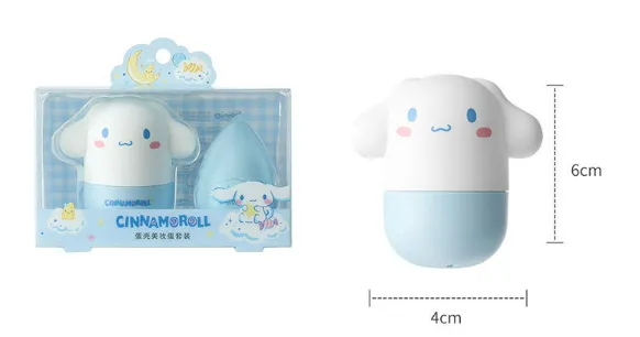 Cartoon Makeup Sponge and Case