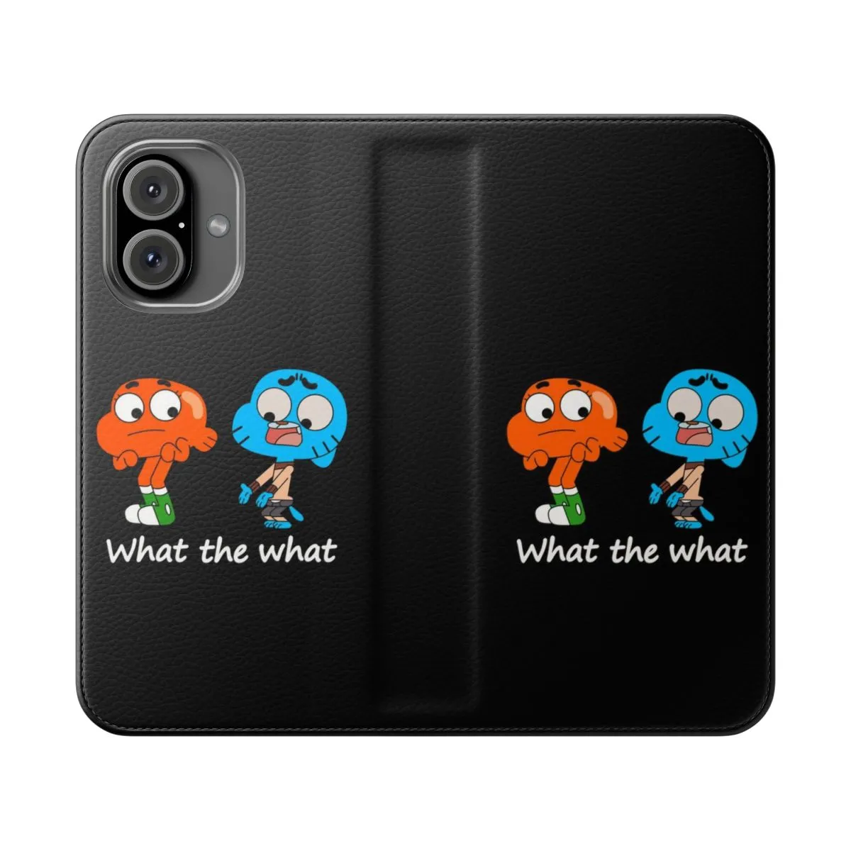 Cartoon Network Inspired Flip Cover Phone Case for Gumball and Darwin Fans
