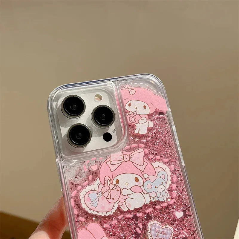 Cartoon Quicksand With Chain iPhone Case