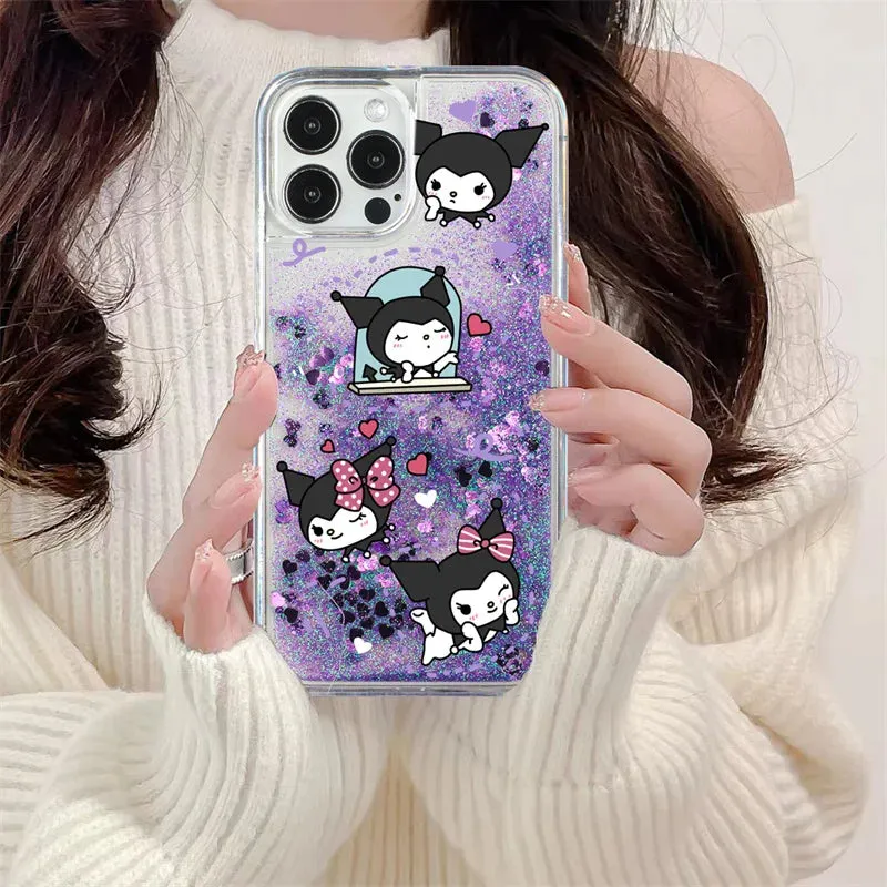 Cartoon Quicksand With Chain iPhone Case