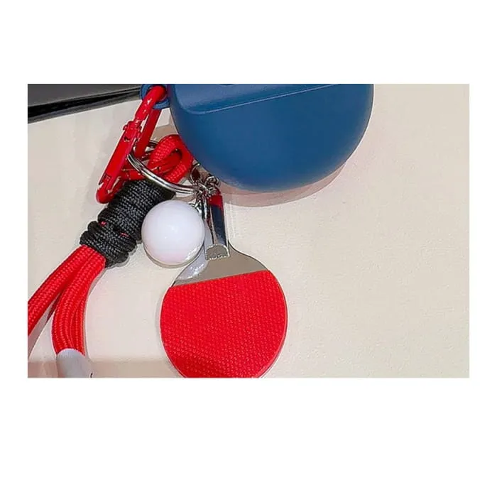 Cartoon Table Tennis Doll Lanyard String Airpods / Pro Earphone Case