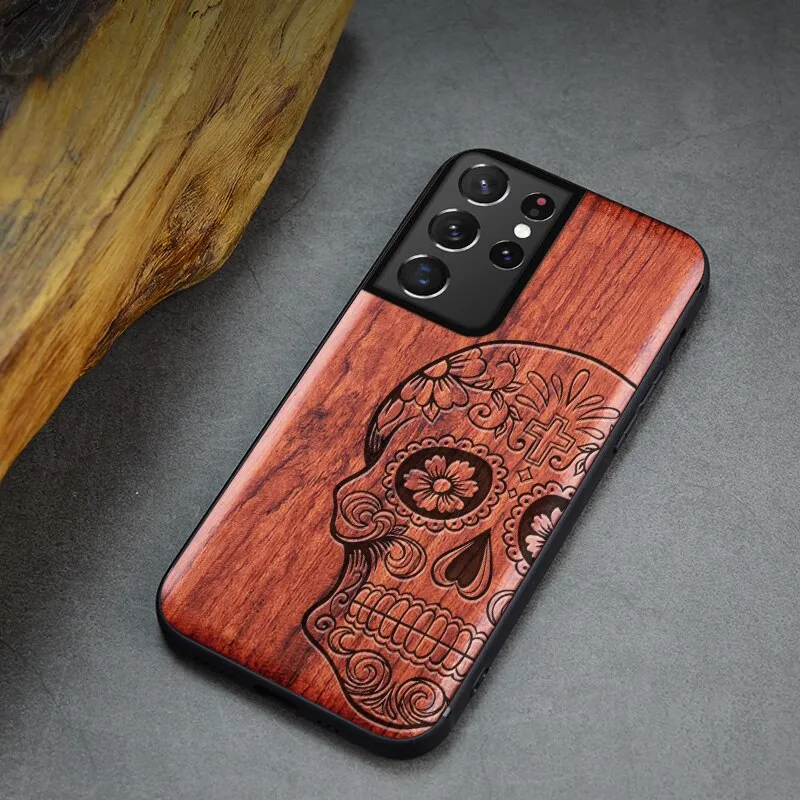 Carving wood Texture Samsung Galaxy S22 Ultra 5G Samsung S22 Plus S22 Ultra Phone Cases