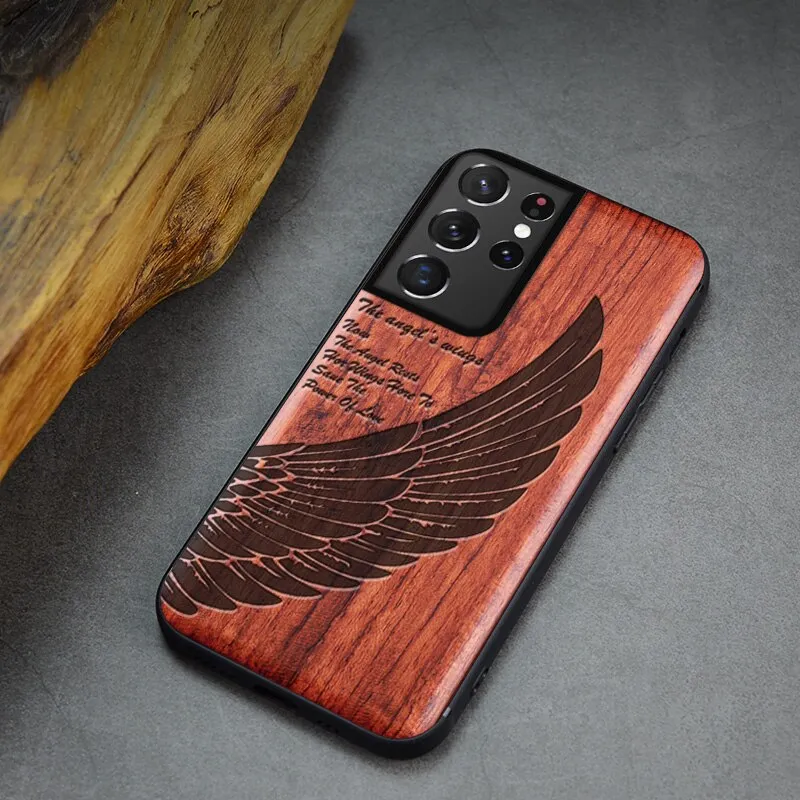 Carving wood Texture Samsung Galaxy S22 Ultra 5G Samsung S22 Plus S22 Ultra Phone Cases