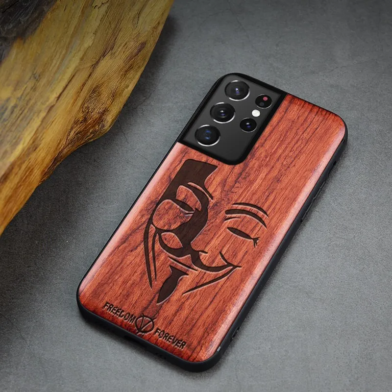 Carving wood Texture Samsung Galaxy S22 Ultra 5G Samsung S22 Plus S22 Ultra Phone Cases