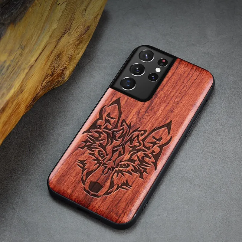 Carving wood Texture Samsung Galaxy S22 Ultra 5G Samsung S22 Plus S22 Ultra Phone Cases