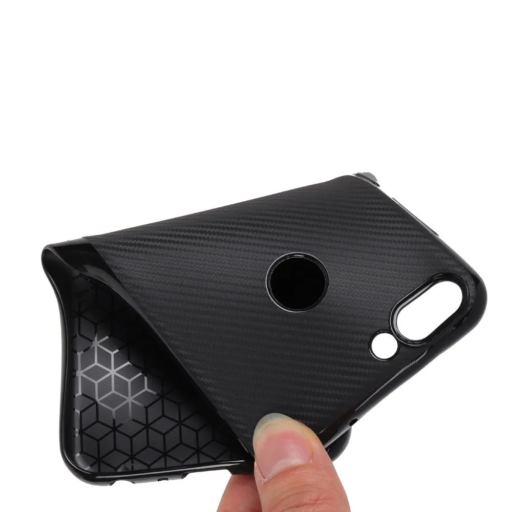 Case for Huawei P Smart Soft Carbon Fiber Cover