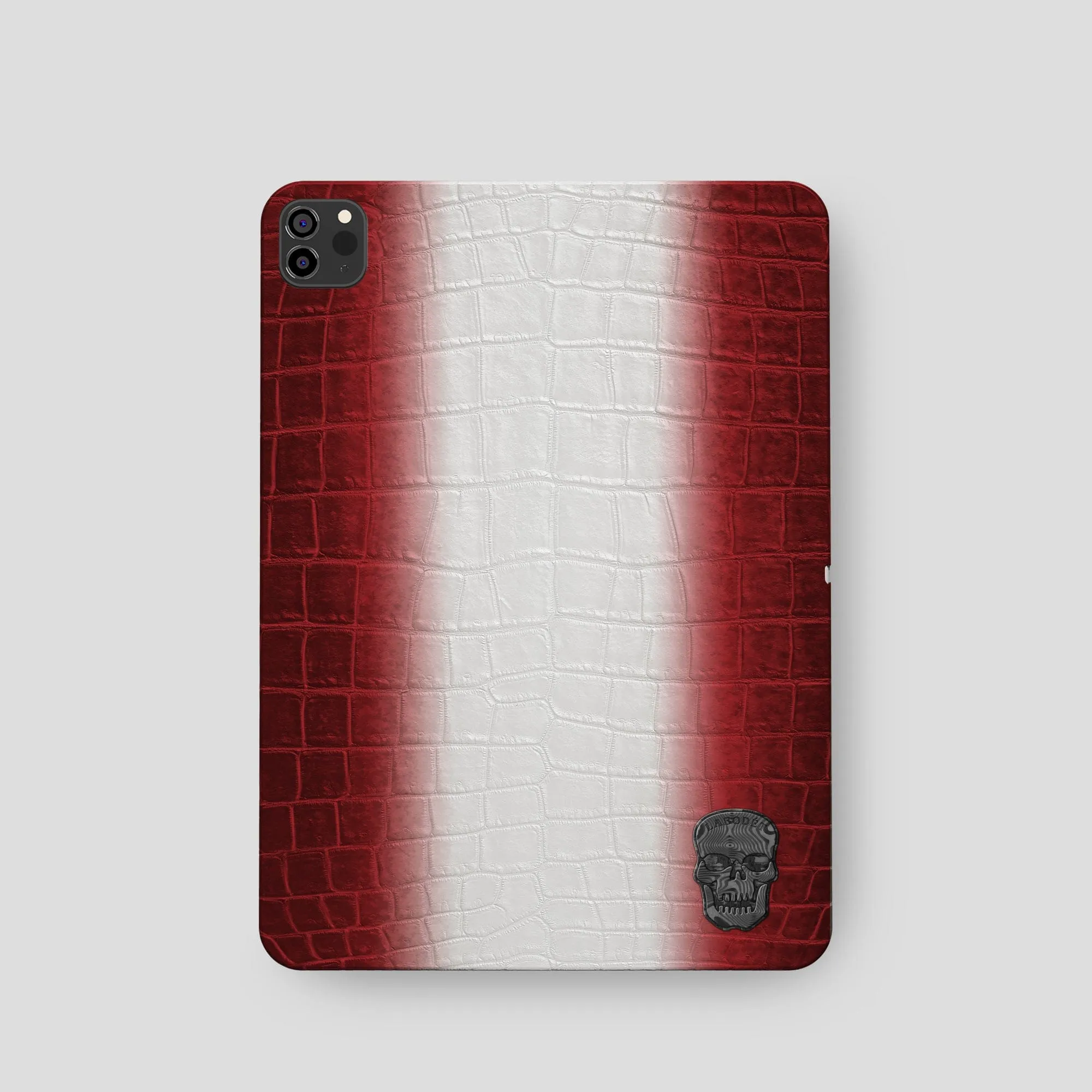 Case with Carbon Skull For iPad Pro 11-inch (2nd/3rd/4th gen) In Himalayan Crocodile