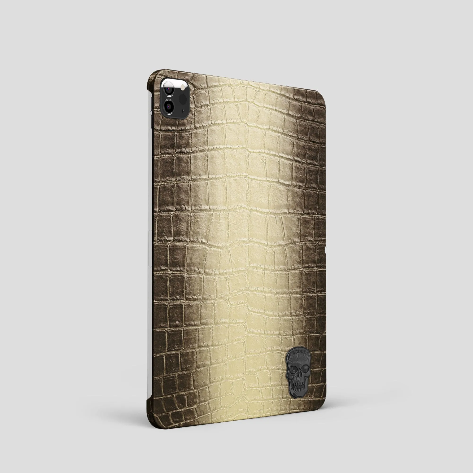 Case with Carbon Skull For iPad Pro 11-inch (2nd/3rd/4th gen) In Himalayan Crocodile