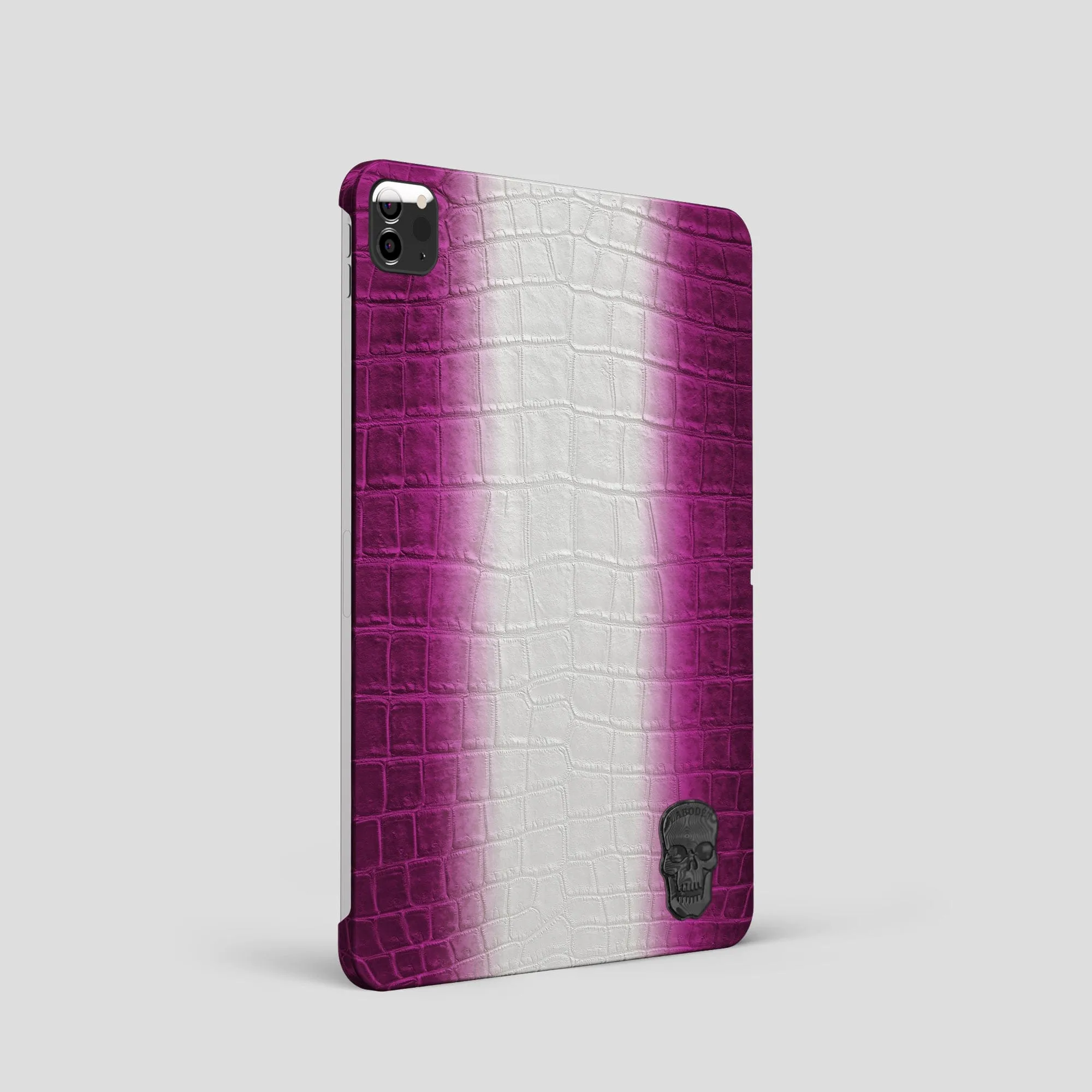 Case with Carbon Skull For iPad Pro 11-inch (2nd/3rd/4th gen) In Himalayan Crocodile