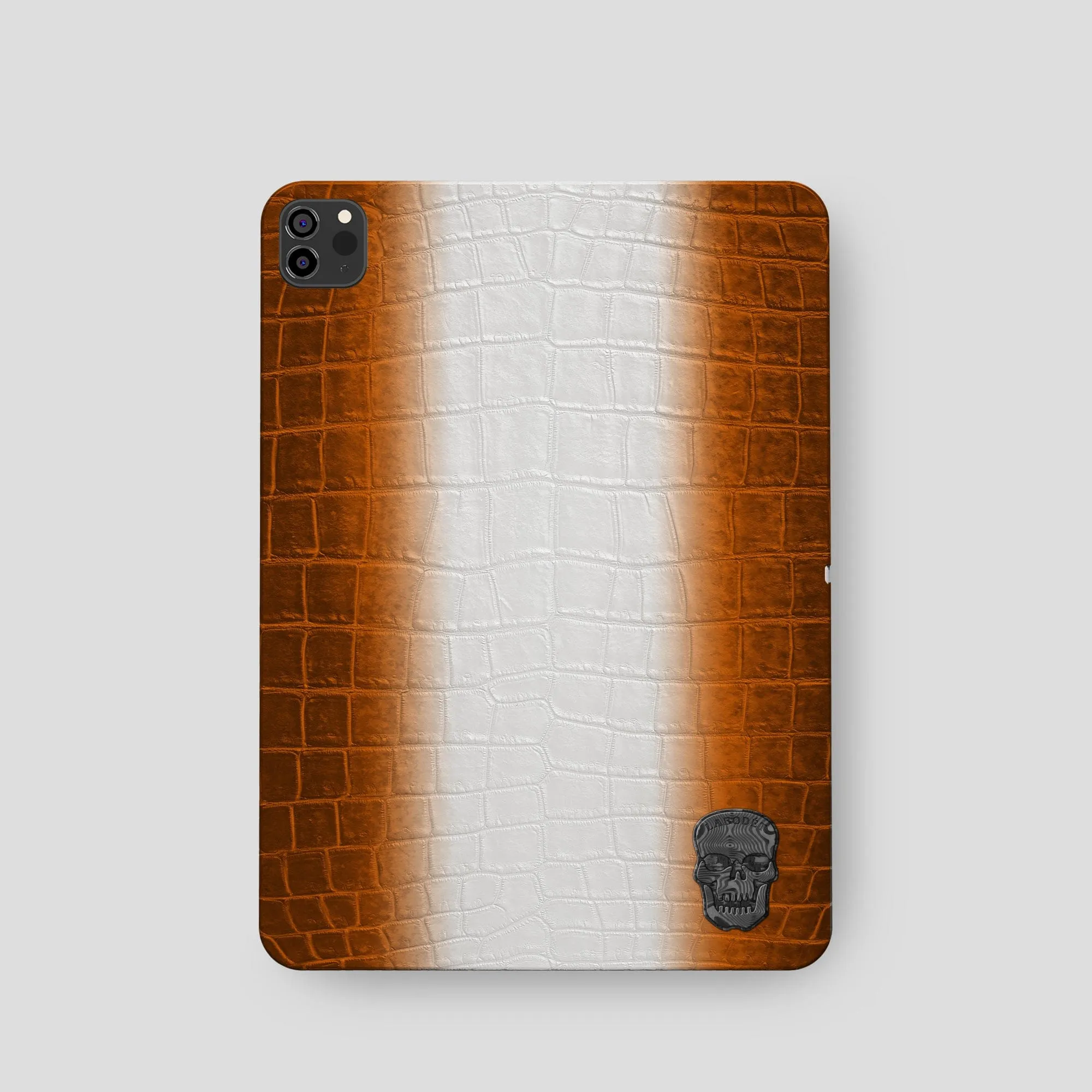 Case with Carbon Skull For iPad Pro 11-inch (2nd/3rd/4th gen) In Himalayan Crocodile