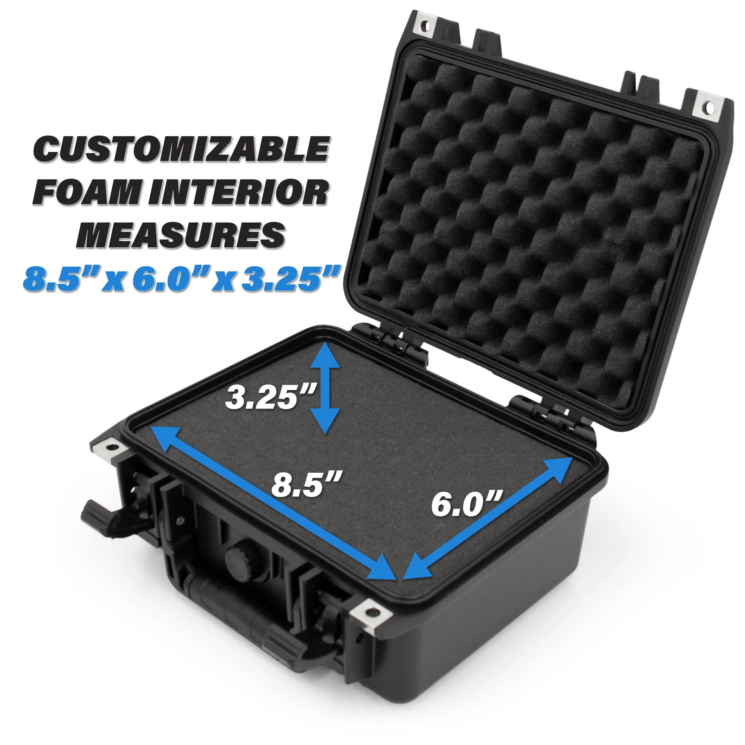CASEMATIX Waterproof Travel Case Compatible with Apple Mac Mini M4 2024 Desktop, Intel NUC Mini Computer with Adapter - Crushproof Hard Shell Case