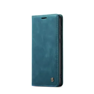 Caseme - Samsung Galaxy A55 Leather Case Flip Wallet Case with Card Slots - Blue