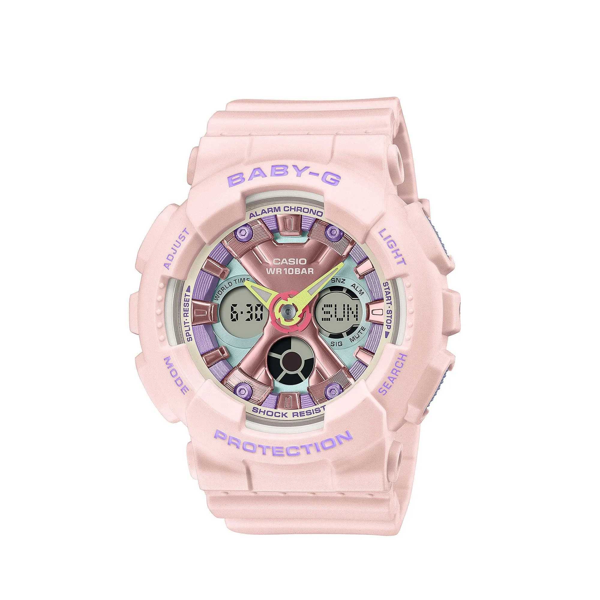 Casio BABY-G BA-130 Series Pastel Metallic Pink Watch BA130PM-4A