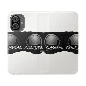 Casual Culture Inspired Flip Cover Phone Case