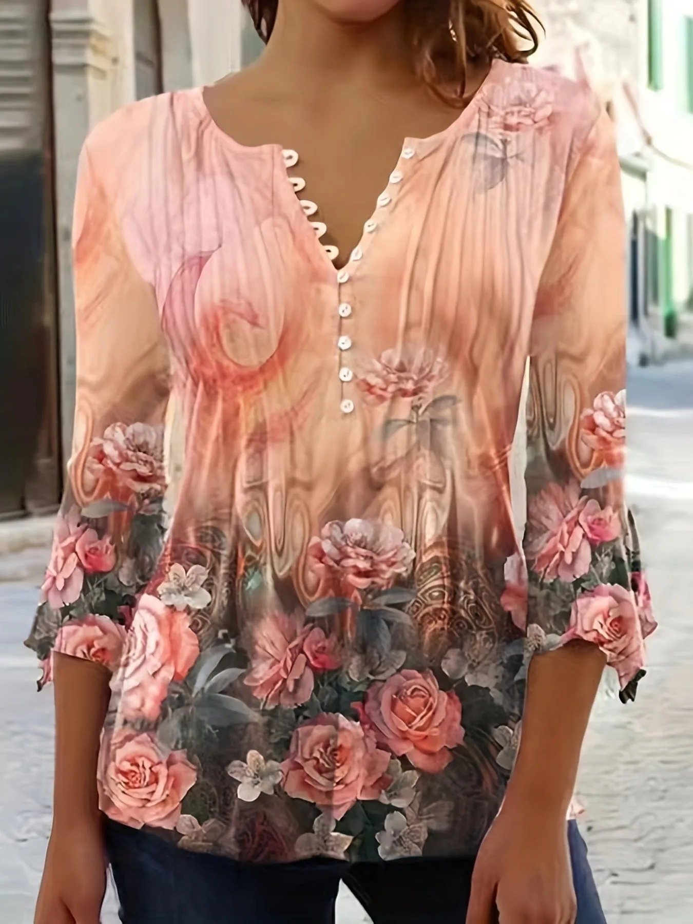 Casual Plus Size Floral Sundress