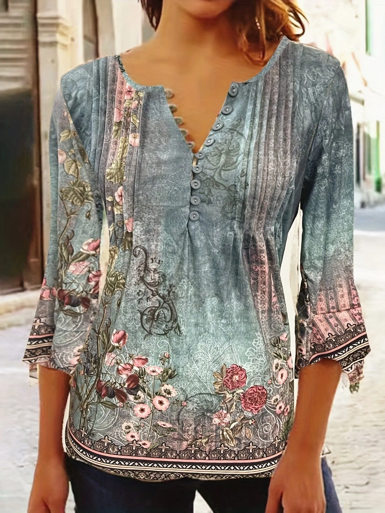 Casual Plus Size Floral Sundress