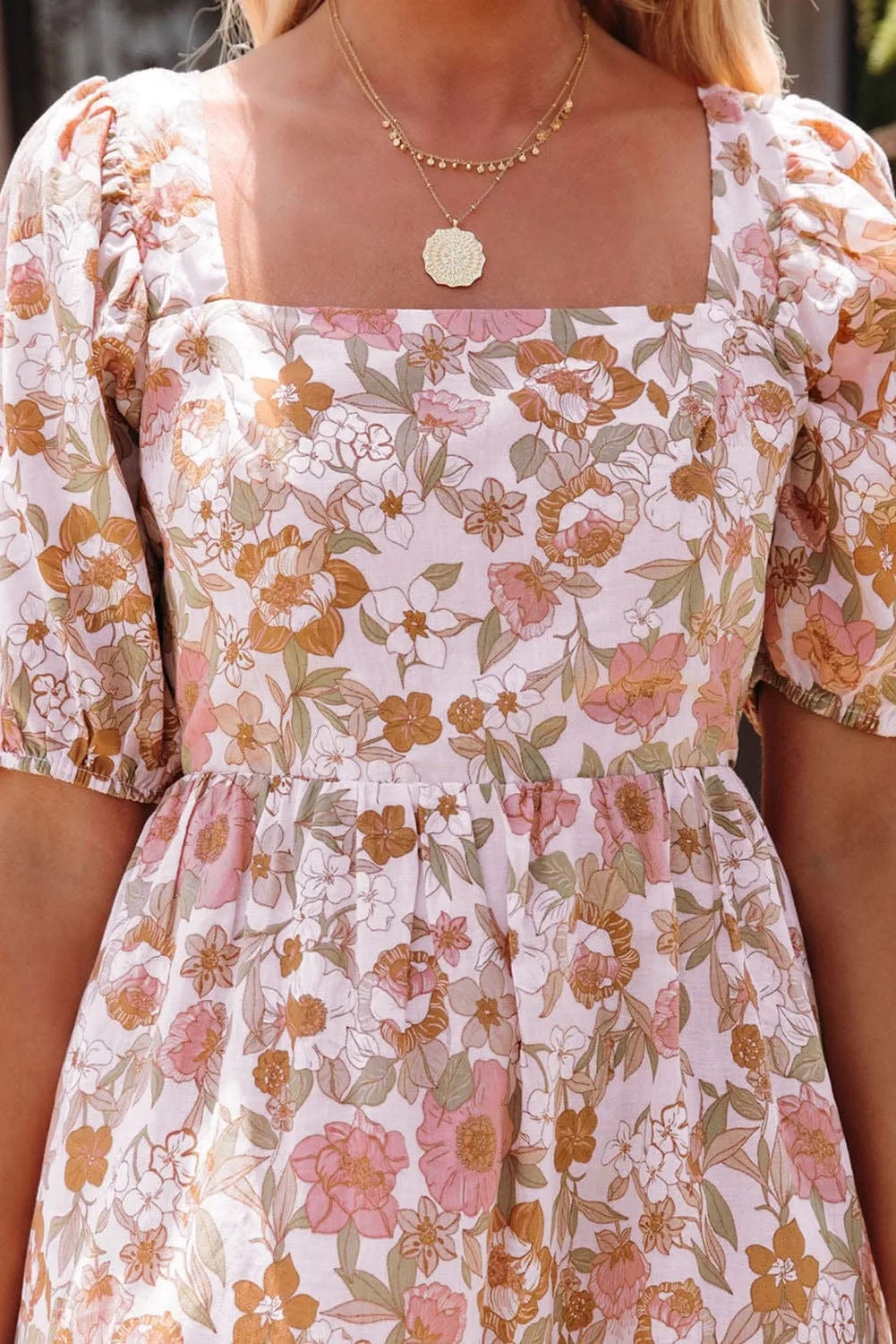 Casual Plus Size Floral Sundress