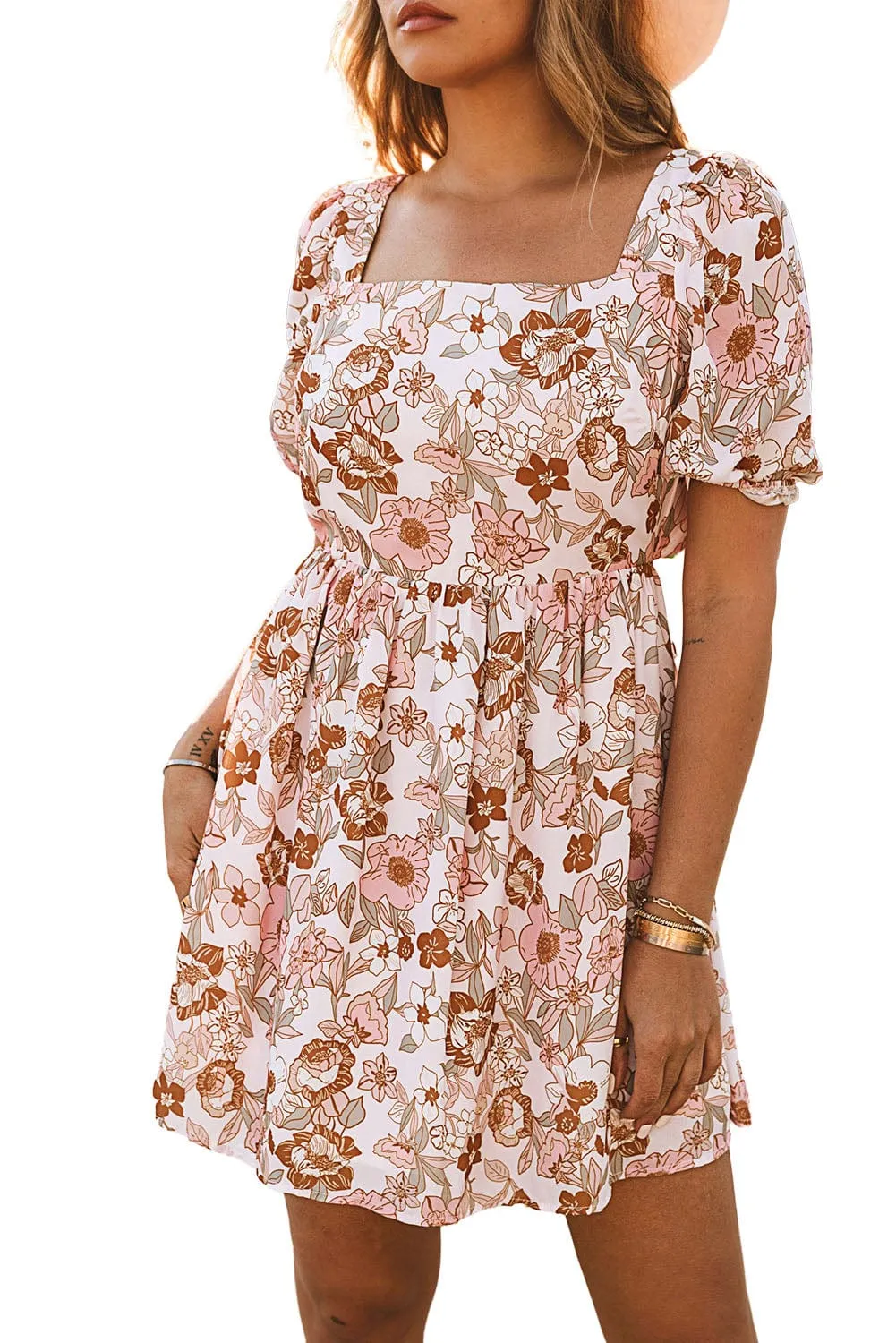 Casual Plus Size Floral Sundress