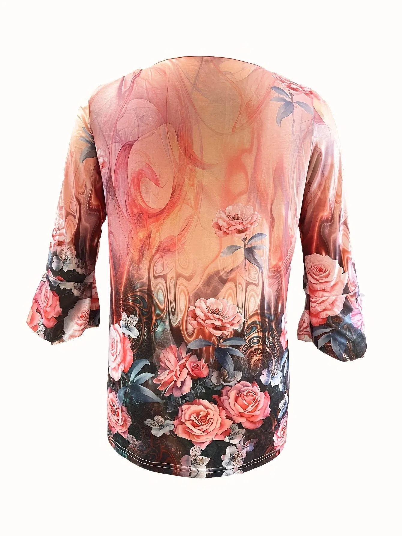 Casual Plus Size Floral Sundress