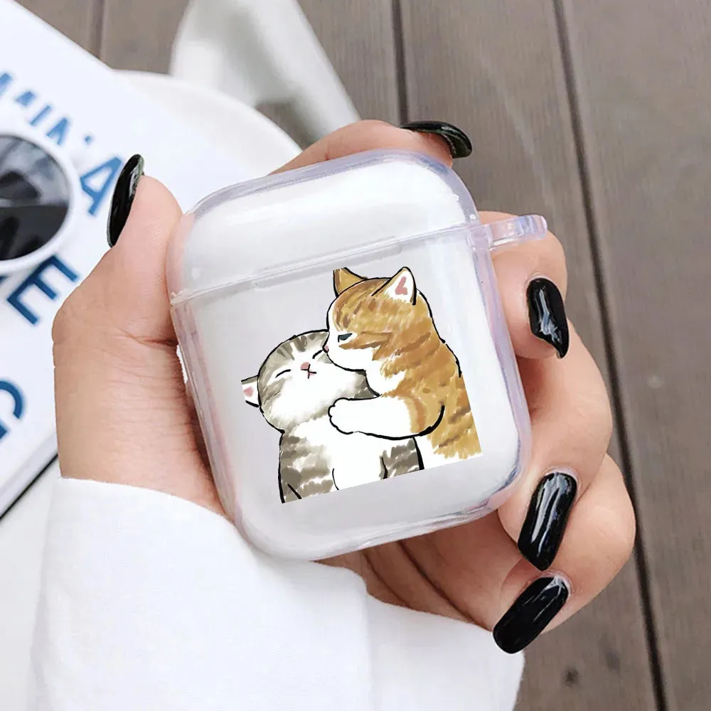 Cat AirPod Case Cartoon Cat TPU Earphone AirPods Case