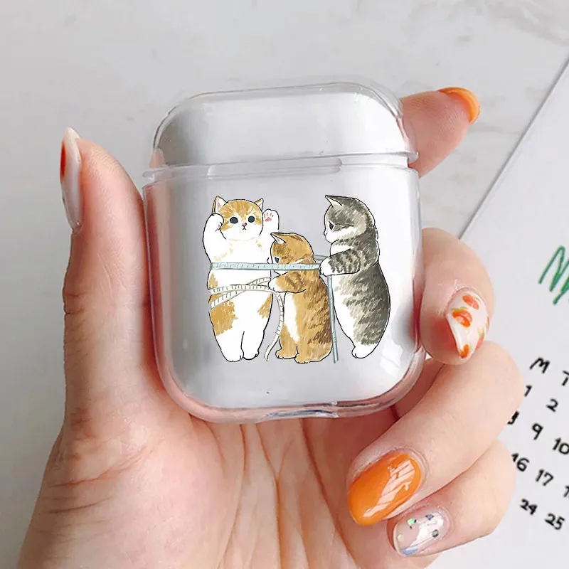 Cat AirPod Case Cartoon Cat TPU Earphone AirPods Case