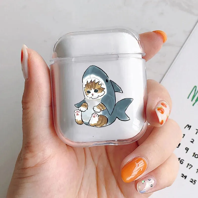 Cat AirPod Case Cartoon Cat TPU Earphone AirPods Case