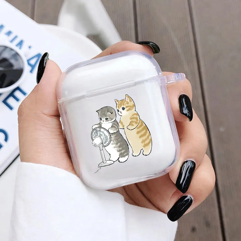 Cat AirPod Case Cartoon Cat TPU Earphone AirPods Case