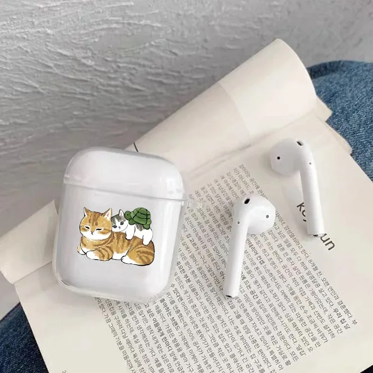 Cat AirPod Case Cartoon Cat TPU Earphone AirPods Case