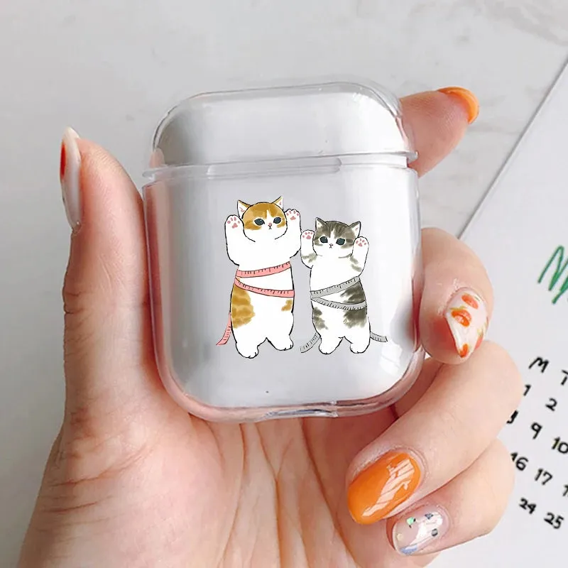 Cat AirPod Case Cartoon Cat TPU Earphone AirPods Case