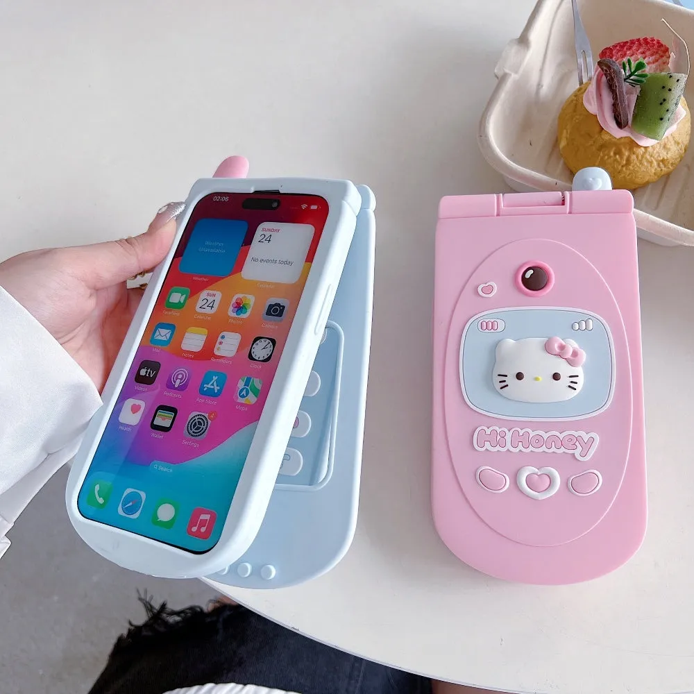 Cat Flip Mirror Anti-Slip Scratch Resistant TPU (Soft) Phone Case - iPhone 14 Pro Max
