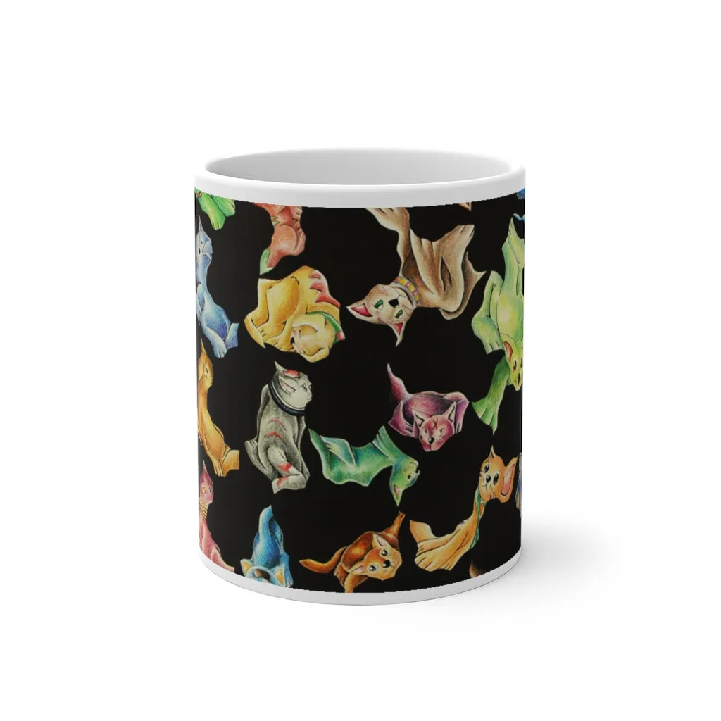 Cat Pattern Color Changing Mug