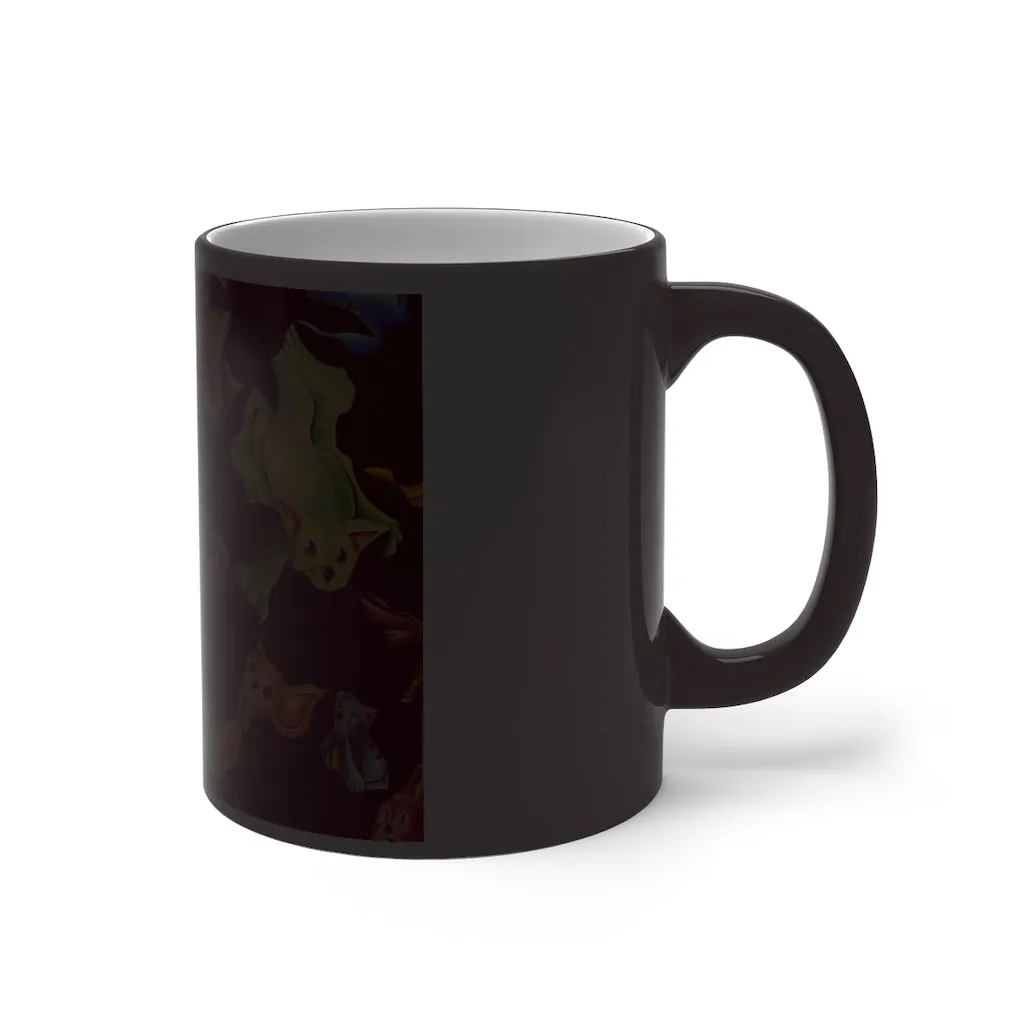 Cat Pattern Color Changing Mug