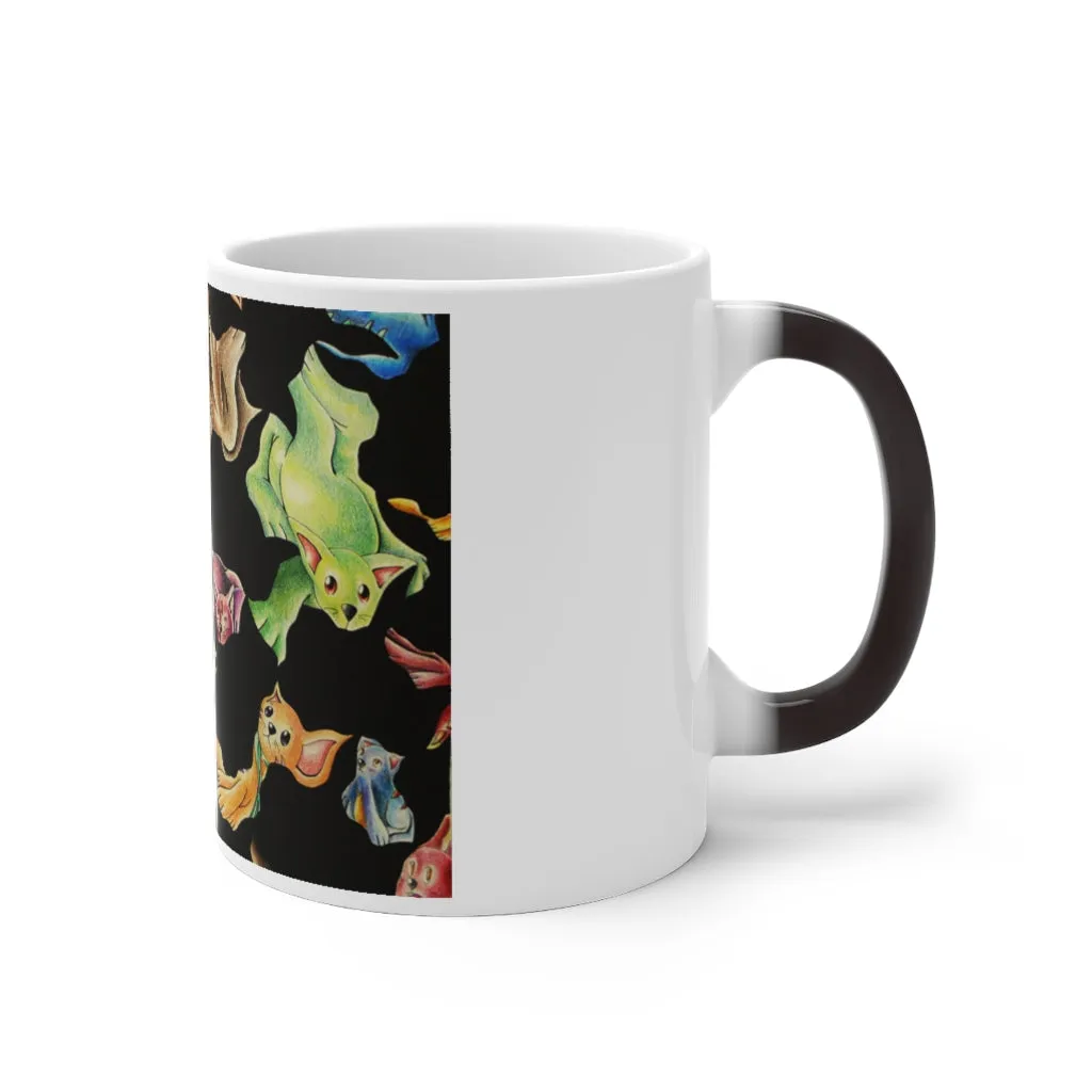 Cat Pattern Color Changing Mug