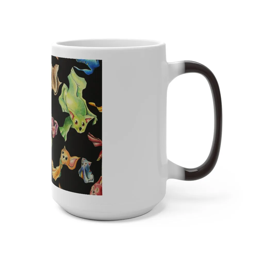 Cat Pattern Color Changing Mug