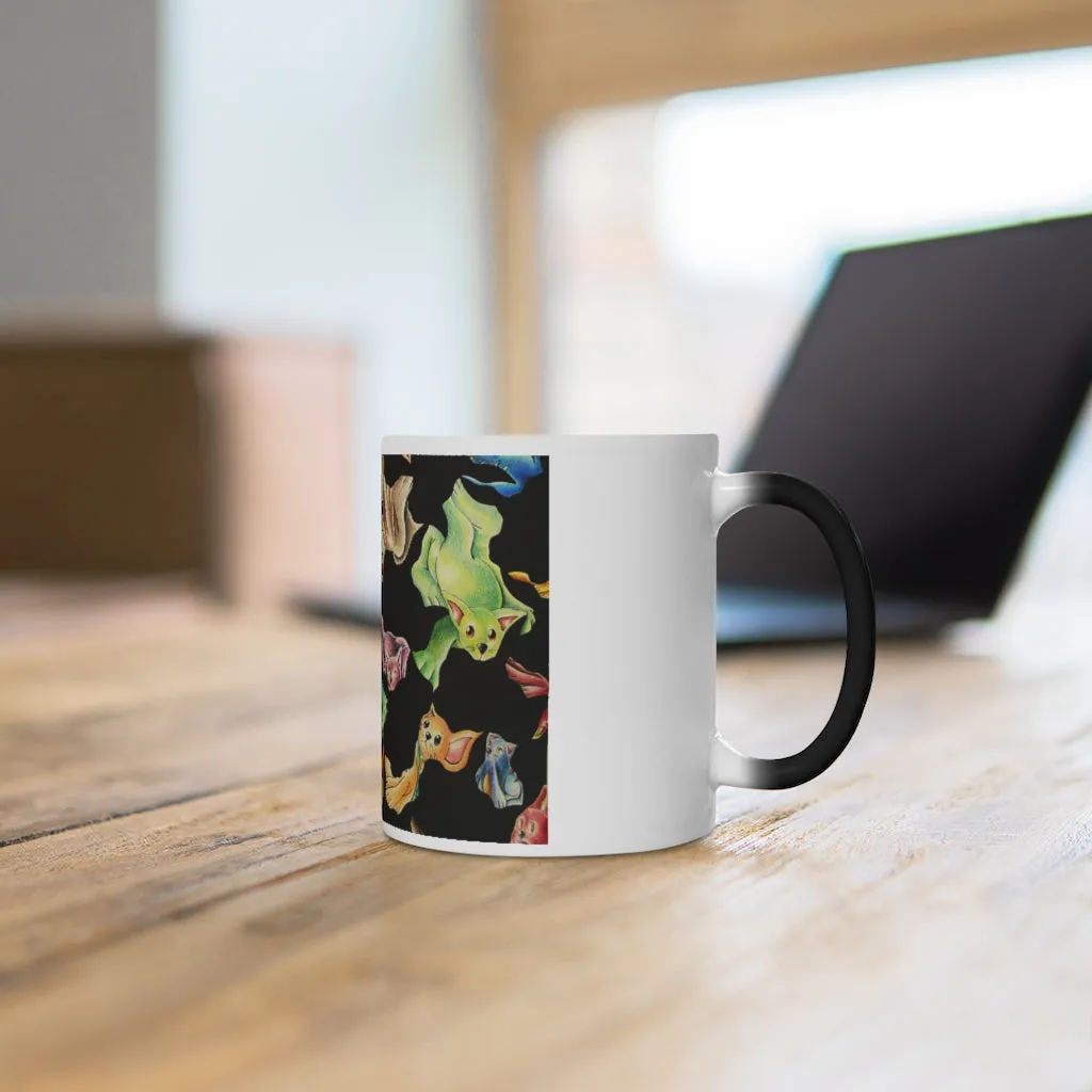 Cat Pattern Color Changing Mug