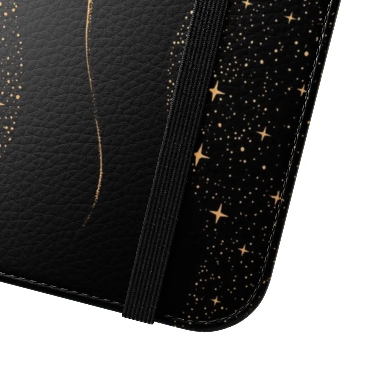 Celestial Cosmic Gold Flip Cover Phone Case