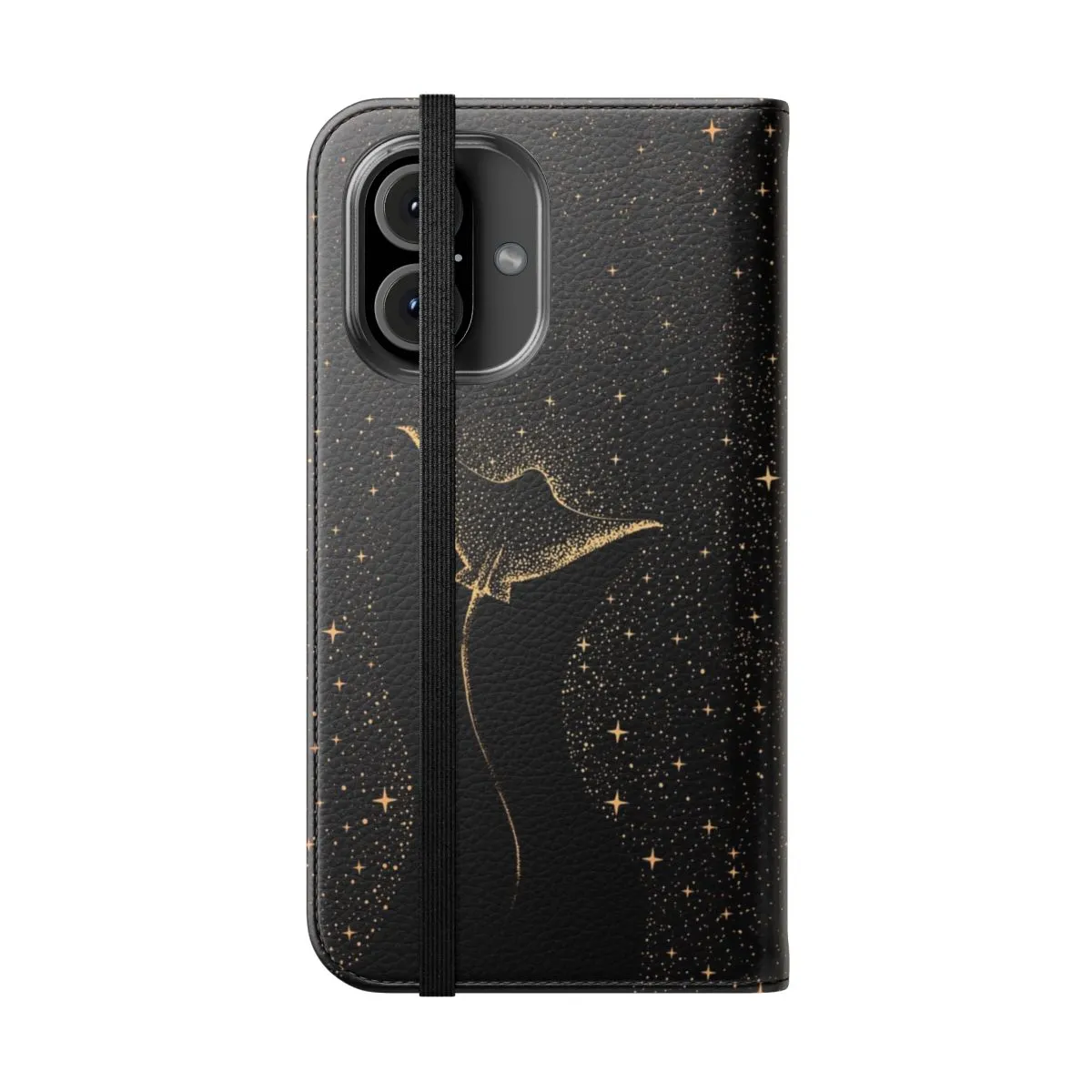 Celestial Cosmic Gold Flip Cover Phone Case