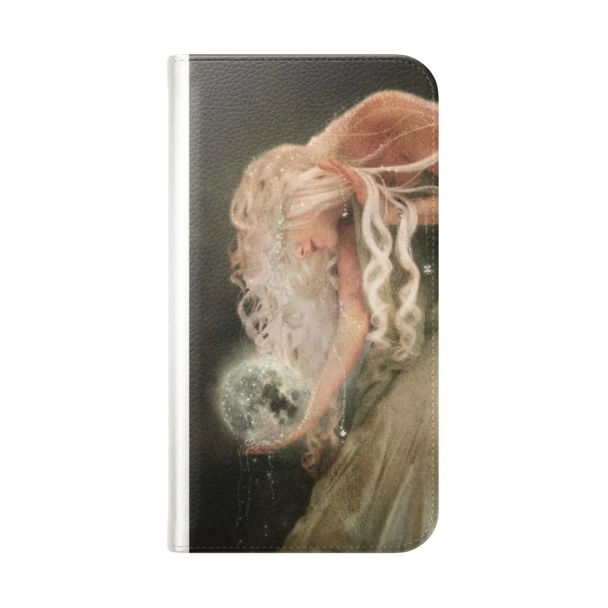 Celestial Maiden Moon Flip Cover Phone Case