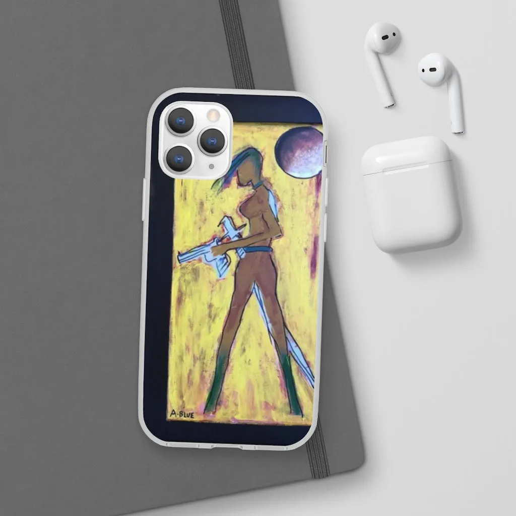 Cell Phone Flexi Cases AL BLUE DESIGNED GODESS