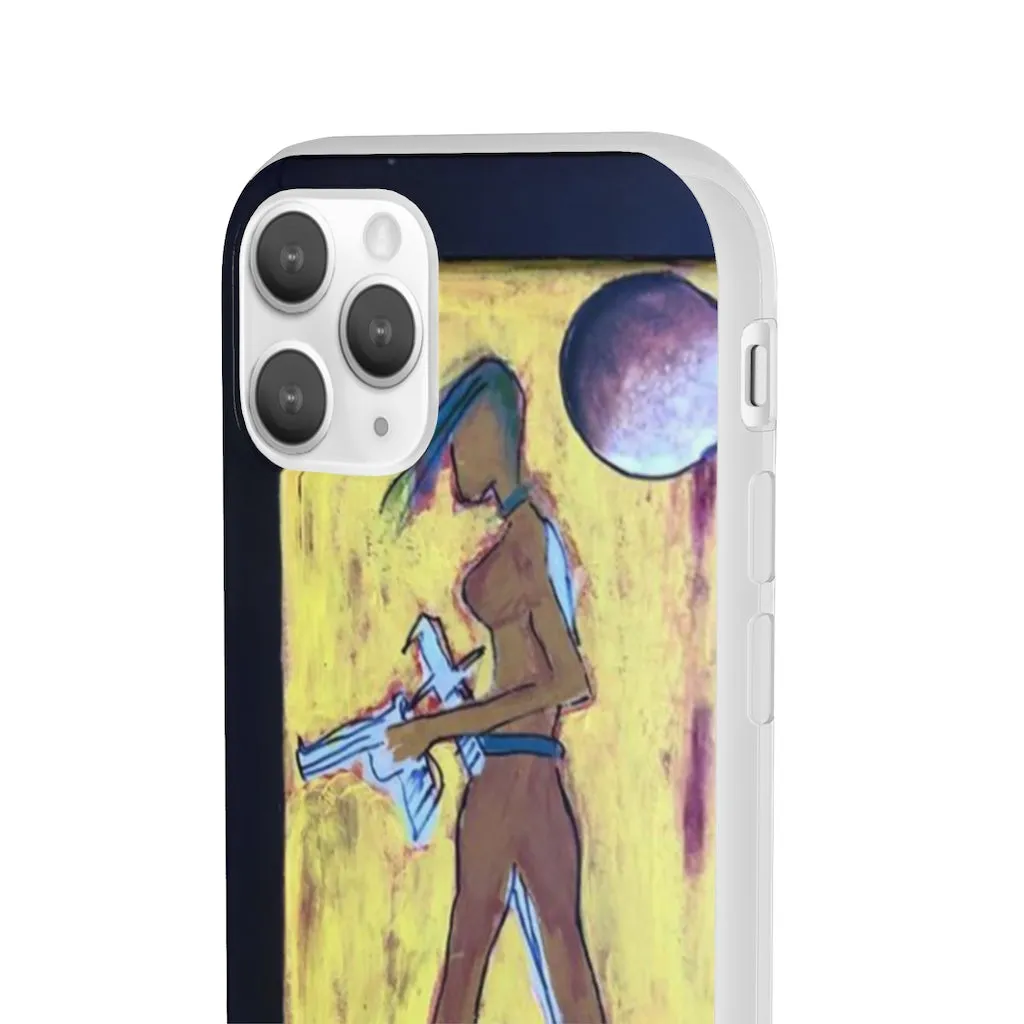 Cell Phone Flexi Cases AL BLUE DESIGNED GODESS