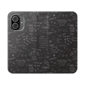 Chalkboard Crossfit-Inspired Flip Cover Phone Case