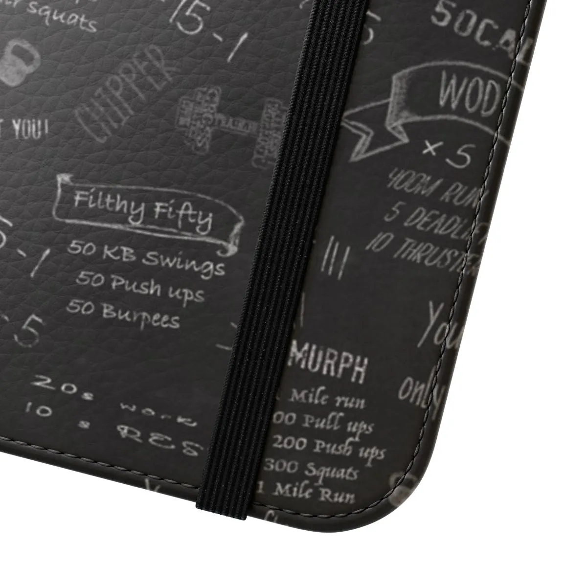 Chalkboard Crossfit-Inspired Flip Cover Phone Case