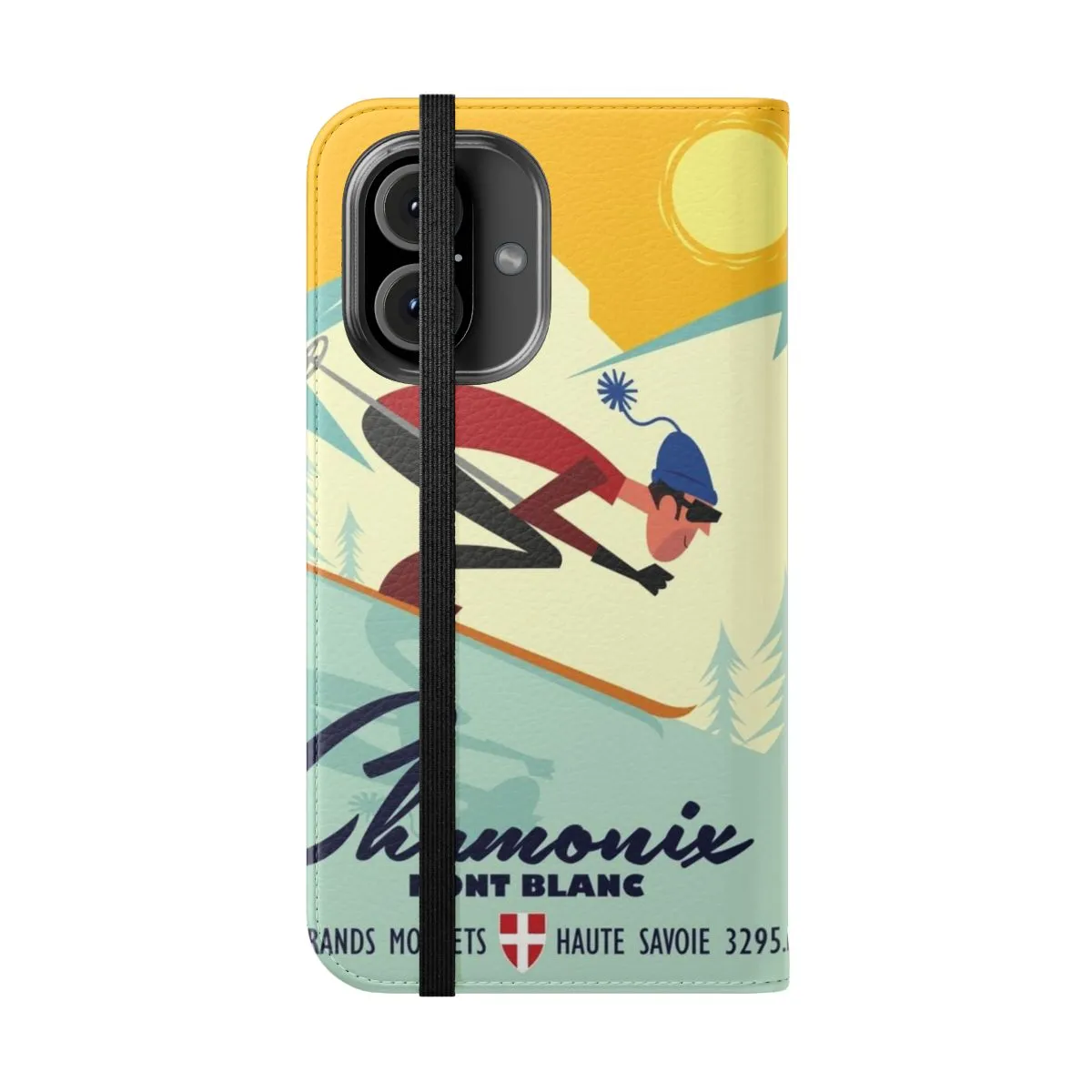 Chamonix Ski Poster Inspired Phone Case