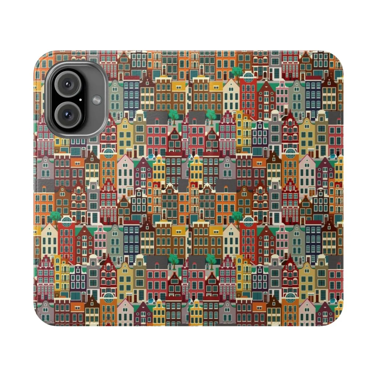 Charming Amsterdam Inspired Flip Cover Phone Case