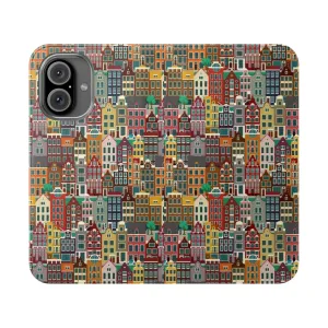 Charming Amsterdam Inspired Flip Cover Phone Case