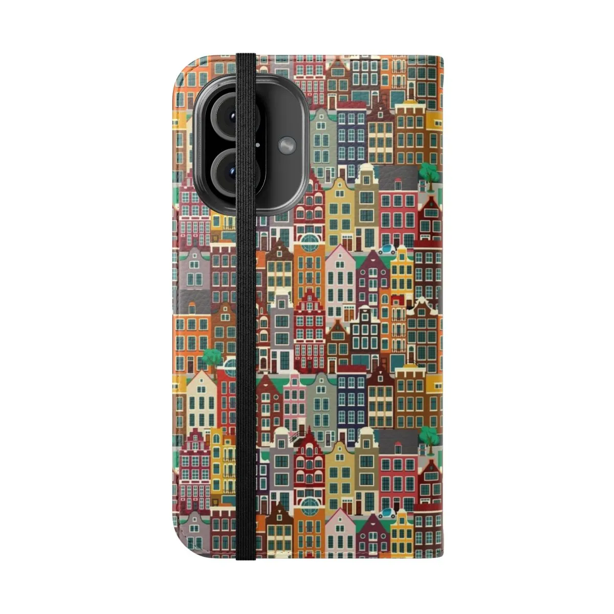Charming Amsterdam Inspired Flip Cover Phone Case