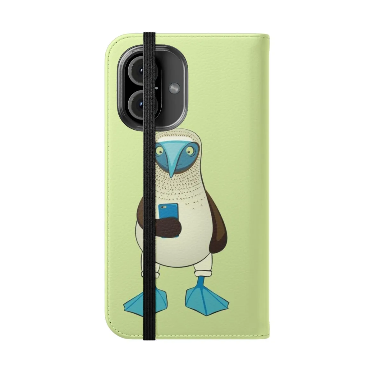 Charming Blue Footed Booby Phone Flip Cover Case