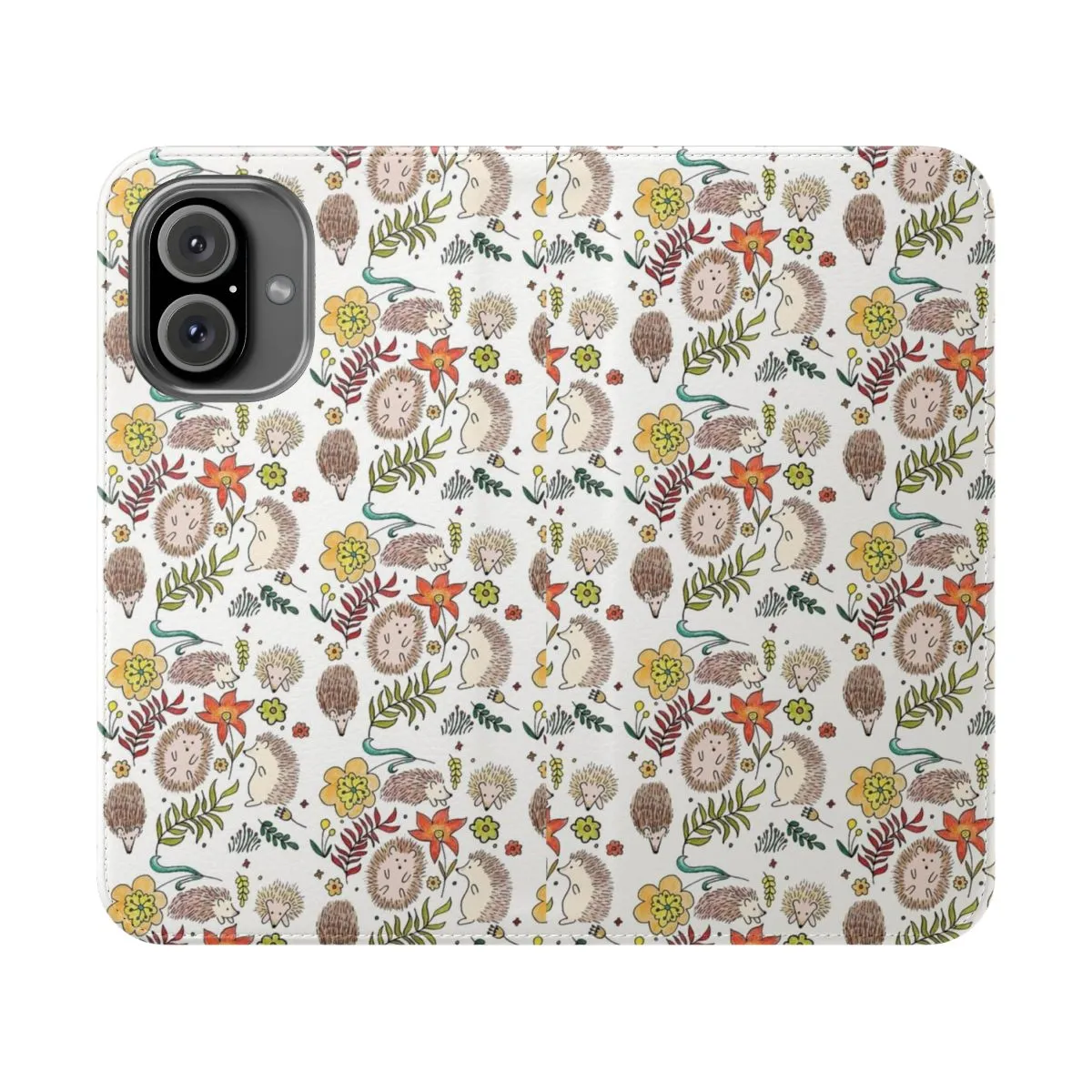 Charming Hedgehog Field Floral Phone Case