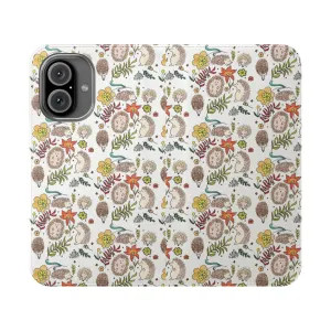 Charming Hedgehog Field Floral Phone Case